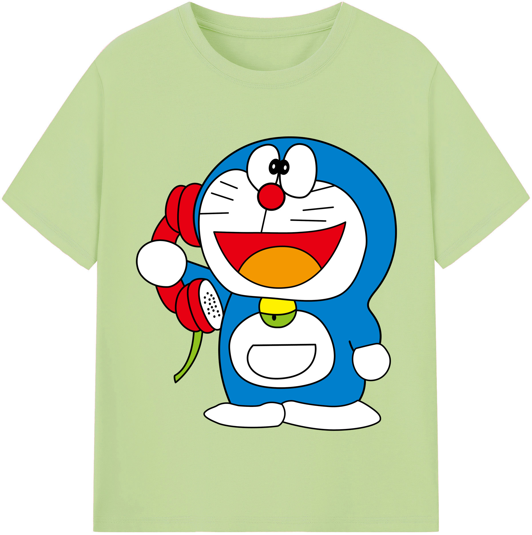 （画像用） ドラえもん Doraemon 綿100％半袖Tシャツ（フロントプリント）